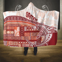 Samoa Mamanu Siapo Crimson Hooded Blanket Tatau Malie LT7 - Polynesian Pride