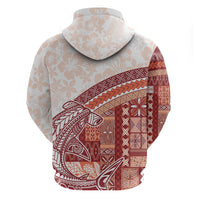 Samoa Mamanu Siapo Crimson Hoodie Tatau Malie LT7 - Polynesian Pride