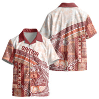 Samoa Mamanu Siapo Crimson Kid Hawaiian Shirt Tatau Malie LT7 - Polynesian Pride