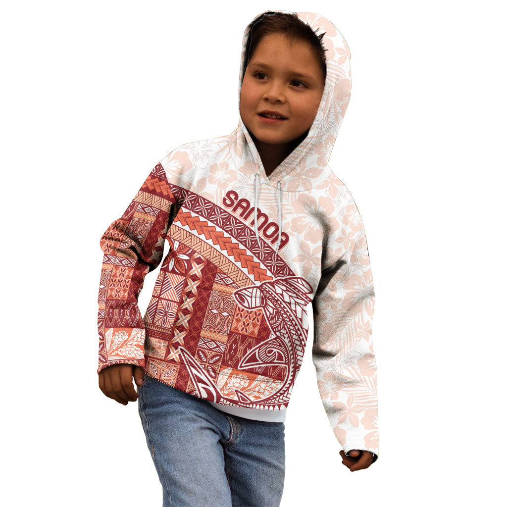 Samoa Mamanu Siapo Crimson Kid Hoodie Tatau Malie LT7 - Polynesian Pride