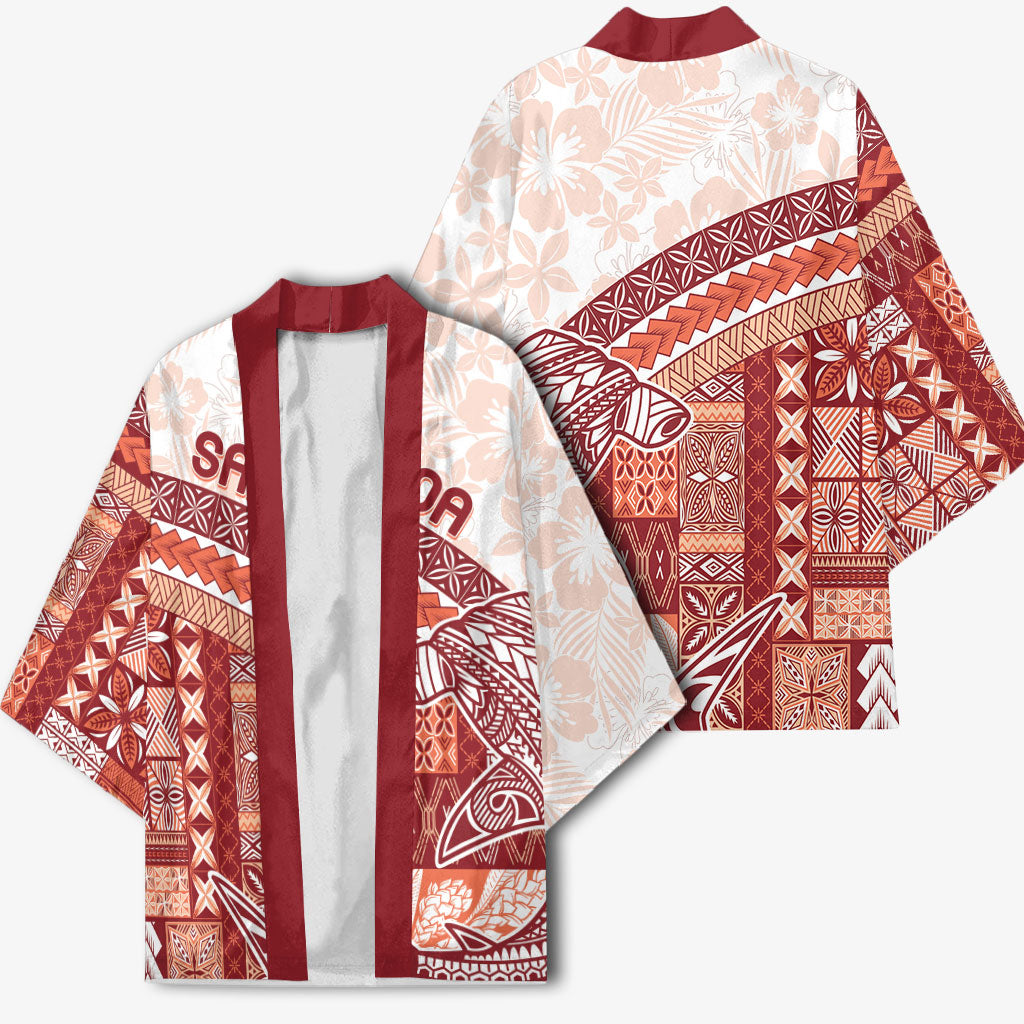 Samoa Mamanu Siapo Crimson Kimono Tatau Malie LT7 - Polynesian Pride