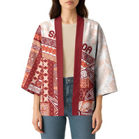 Samoa Mamanu Siapo Crimson Kimono Tatau Malie LT7 - Polynesian Pride