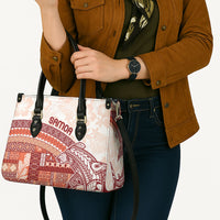 Samoa Mamanu Siapo Crimson Leather Bag Tatau Malie LT7 - Polynesian Pride
