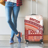 Samoa Mamanu Siapo Crimson Luggage Cover Tatau Malie LT7 - Polynesian Pride