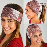 Samoa Mamanu Siapo Crimson Neck Gaiter Tatau Malie LT7 - Polynesian Pride