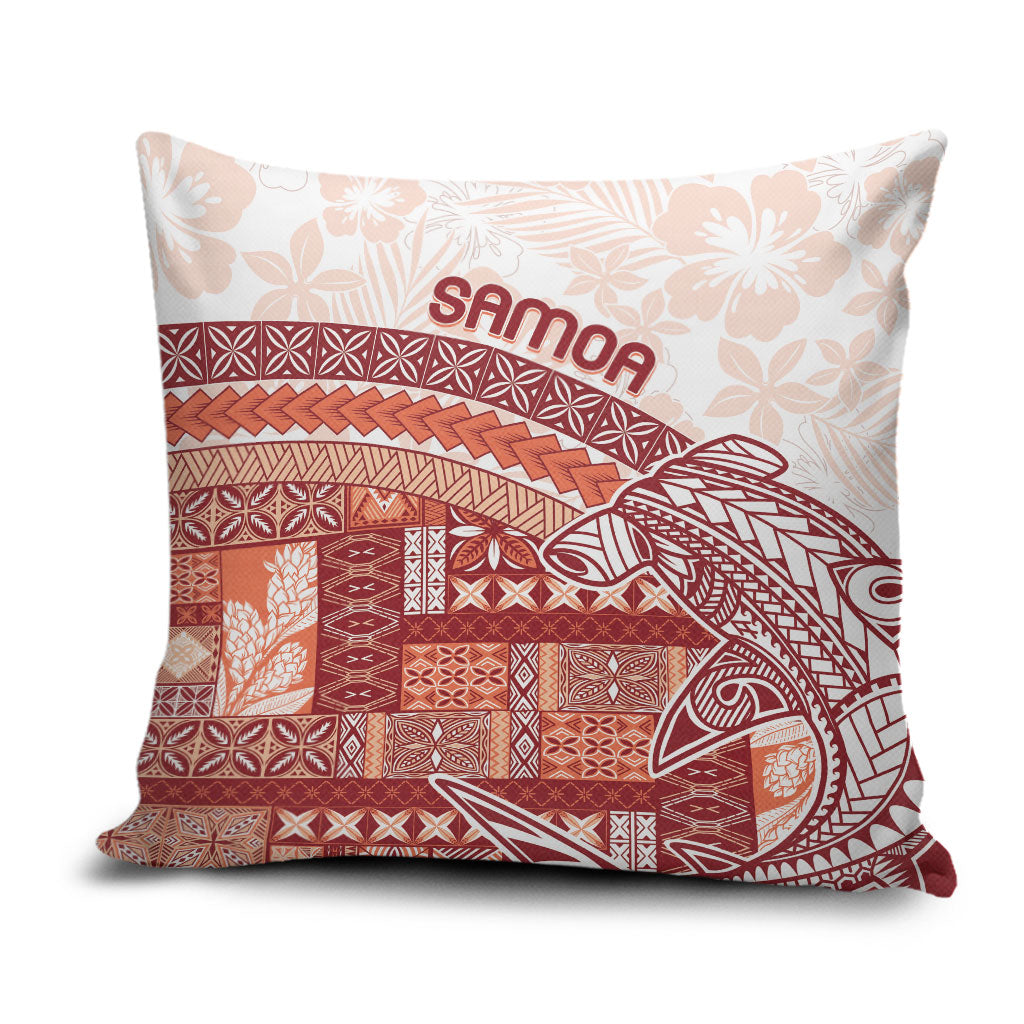 Samoa Mamanu Siapo Crimson Pillow Cover Tatau Malie LT7 Red - Polynesian Pride