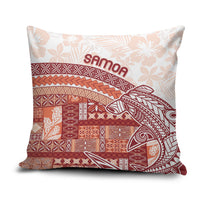 Samoa Mamanu Siapo Crimson Pillow Cover Tatau Malie LT7 Red - Polynesian Pride
