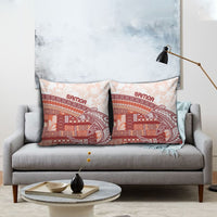 Samoa Mamanu Siapo Crimson Pillow Cover Tatau Malie LT7 - Polynesian Pride
