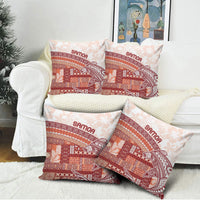 Samoa Mamanu Siapo Crimson Pillow Cover Tatau Malie LT7 - Polynesian Pride