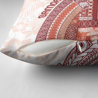 Samoa Mamanu Siapo Crimson Pillow Cover Tatau Malie LT7 - Polynesian Pride