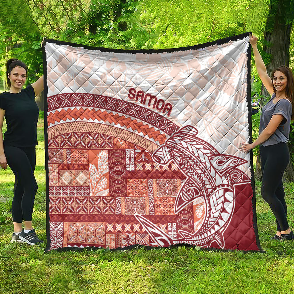 Samoa Mamanu Siapo Crimson Quilt Tatau Malie LT7 - Polynesian Pride