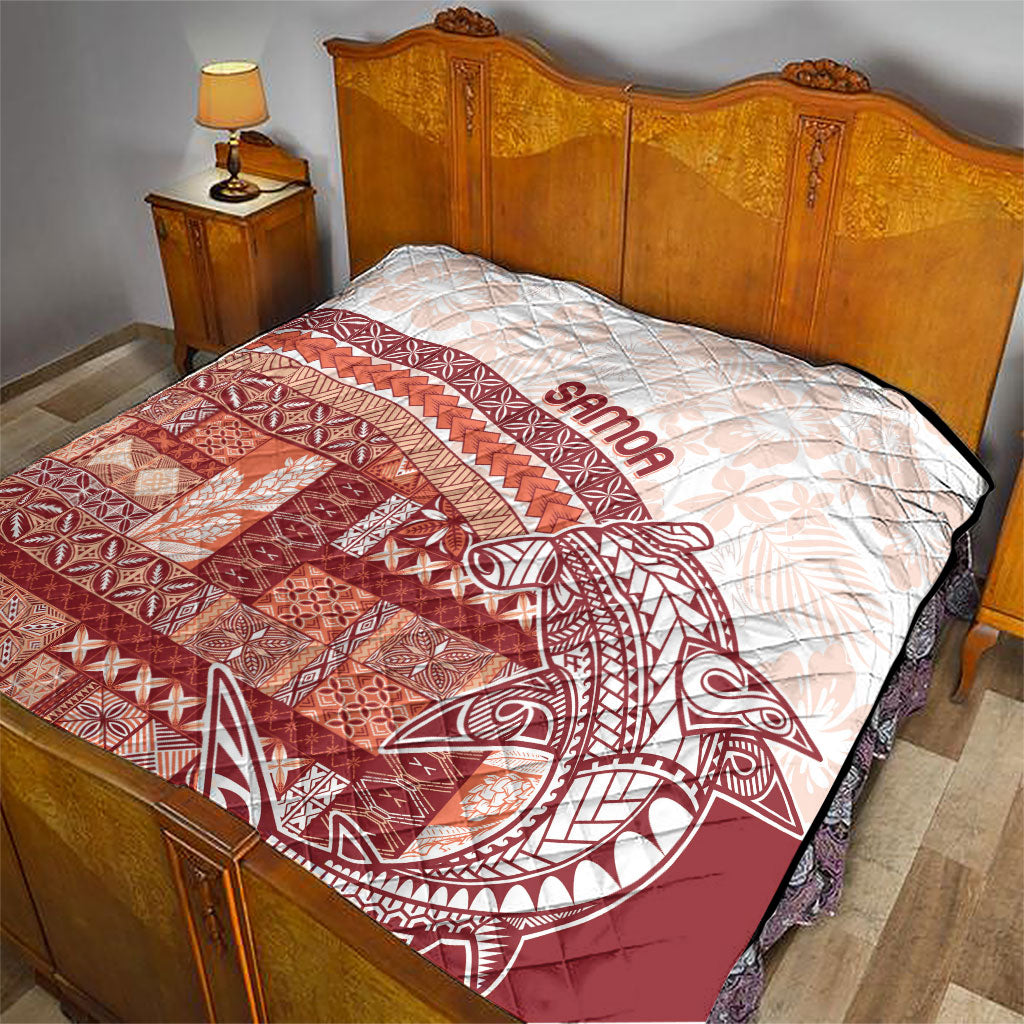 Samoa Mamanu Siapo Crimson Quilt Tatau Malie LT7 - Polynesian Pride