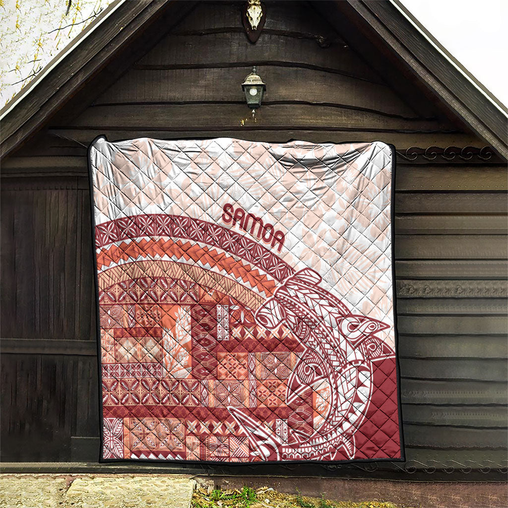 Samoa Mamanu Siapo Crimson Quilt Tatau Malie LT7 - Polynesian Pride