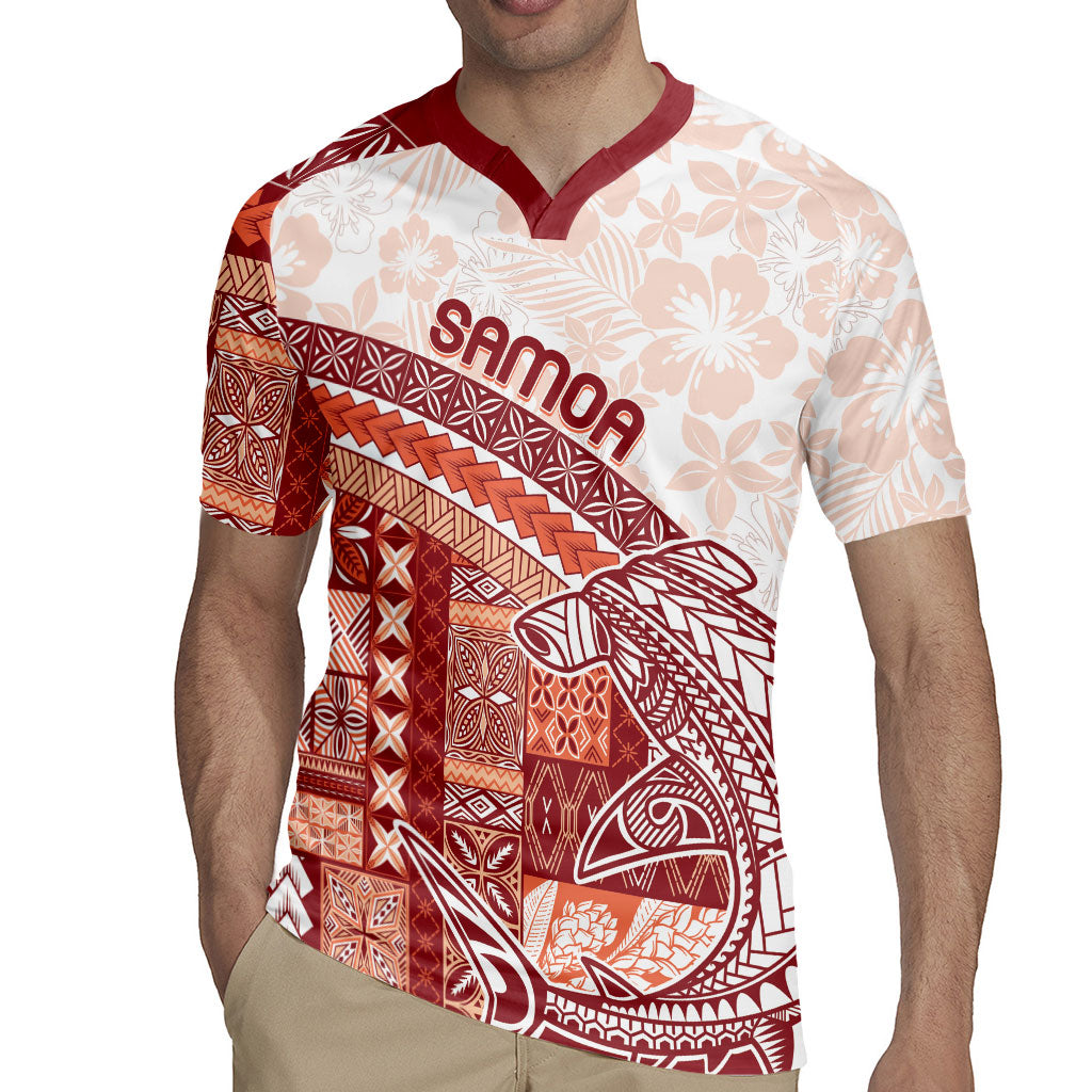 Samoa Mamanu Siapo Crimson Rugby Jersey Tatau Malie LT7 - Polynesian Pride