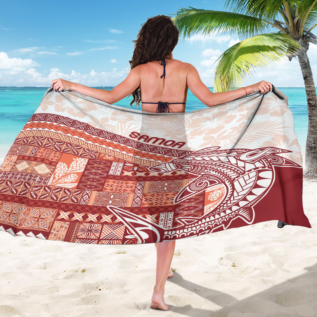 Samoa Mamanu Siapo Crimson Sarong Tatau Malie LT7 - Polynesian Pride