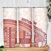 Samoa Mamanu Siapo Crimson Skinny Tumbler Tatau Malie LT7 - Polynesian Pride