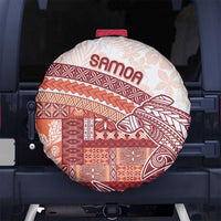 Samoa Mamanu Siapo Crimson Spare Tire Cover Tatau Malie LT7 No hole Red - Polynesian Pride
