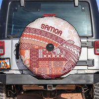 Samoa Mamanu Siapo Crimson Spare Tire Cover Tatau Malie LT7 Red - Polynesian Pride