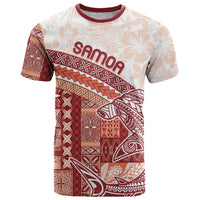 Samoa Mamanu Siapo Crimson T Shirt Tatau Malie LT7 Red - Polynesian Pride