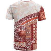 Samoa Mamanu Siapo Crimson T Shirt Tatau Malie LT7 - Polynesian Pride