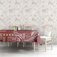 Samoa Mamanu Siapo Crimson Tablecloth Tatau Malie LT7 - Polynesian Pride