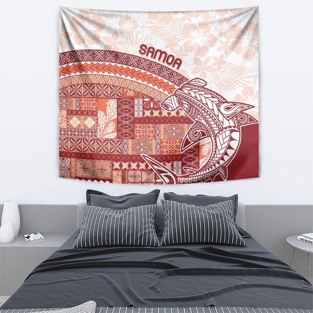Samoa Mamanu Siapo Crimson Tapestry Tatau Malie LT7 - Polynesian Pride