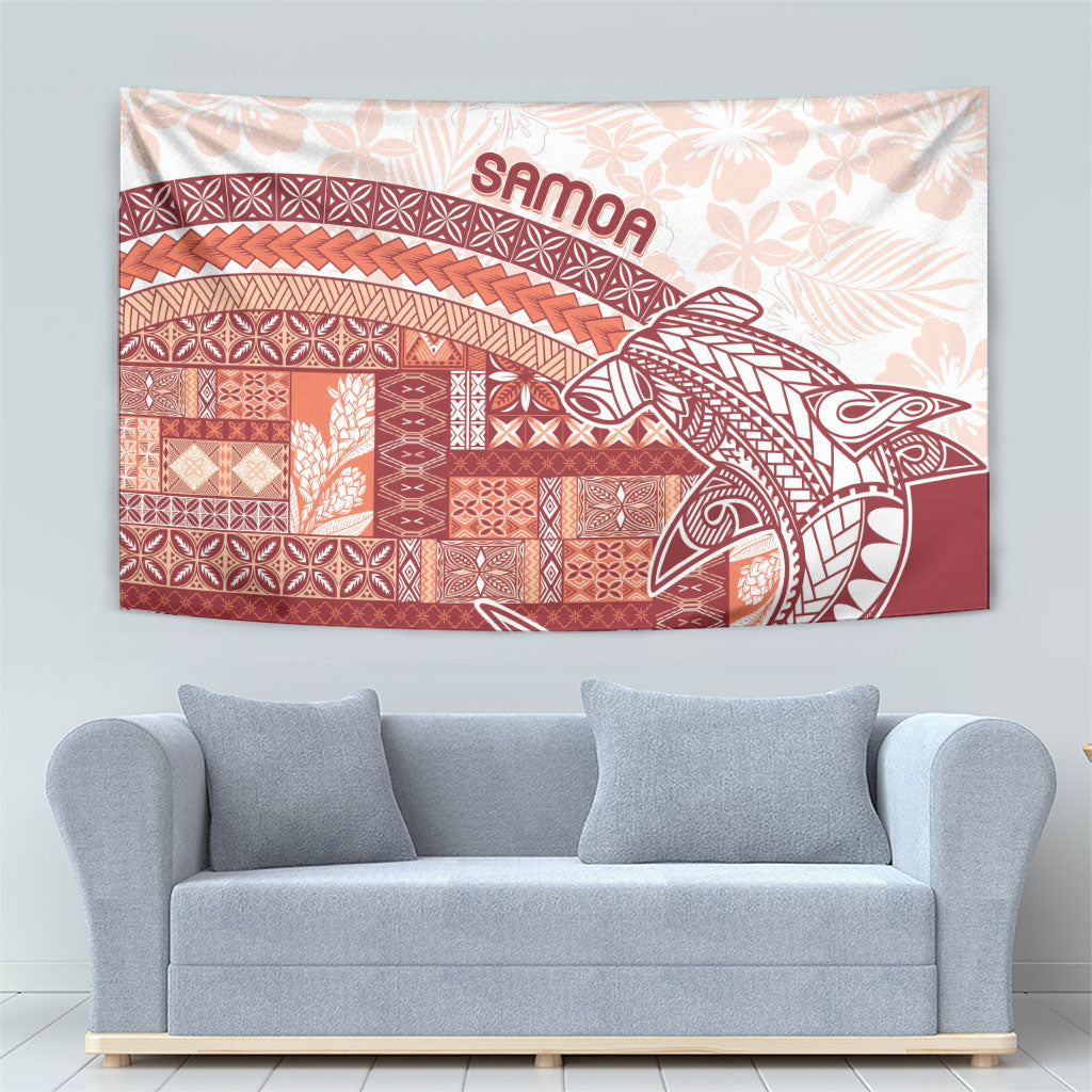 Samoa Mamanu Siapo Crimson Tapestry Tatau Malie LT7 - Polynesian Pride