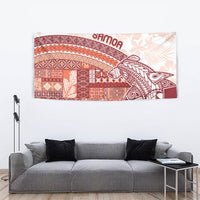 Samoa Mamanu Siapo Crimson Tapestry Tatau Malie LT7 - Polynesian Pride