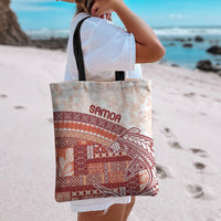 Samoa Mamanu Siapo Crimson Tote Bag Tatau Malie LT7 - Polynesian Pride