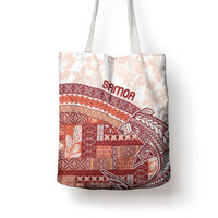 Samoa Mamanu Siapo Crimson Tote Bag Tatau Malie LT7 - Polynesian Pride