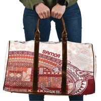 Samoa Mamanu Siapo Crimson Travel Bag Tatau Malie LT7 Red - Polynesian Pride