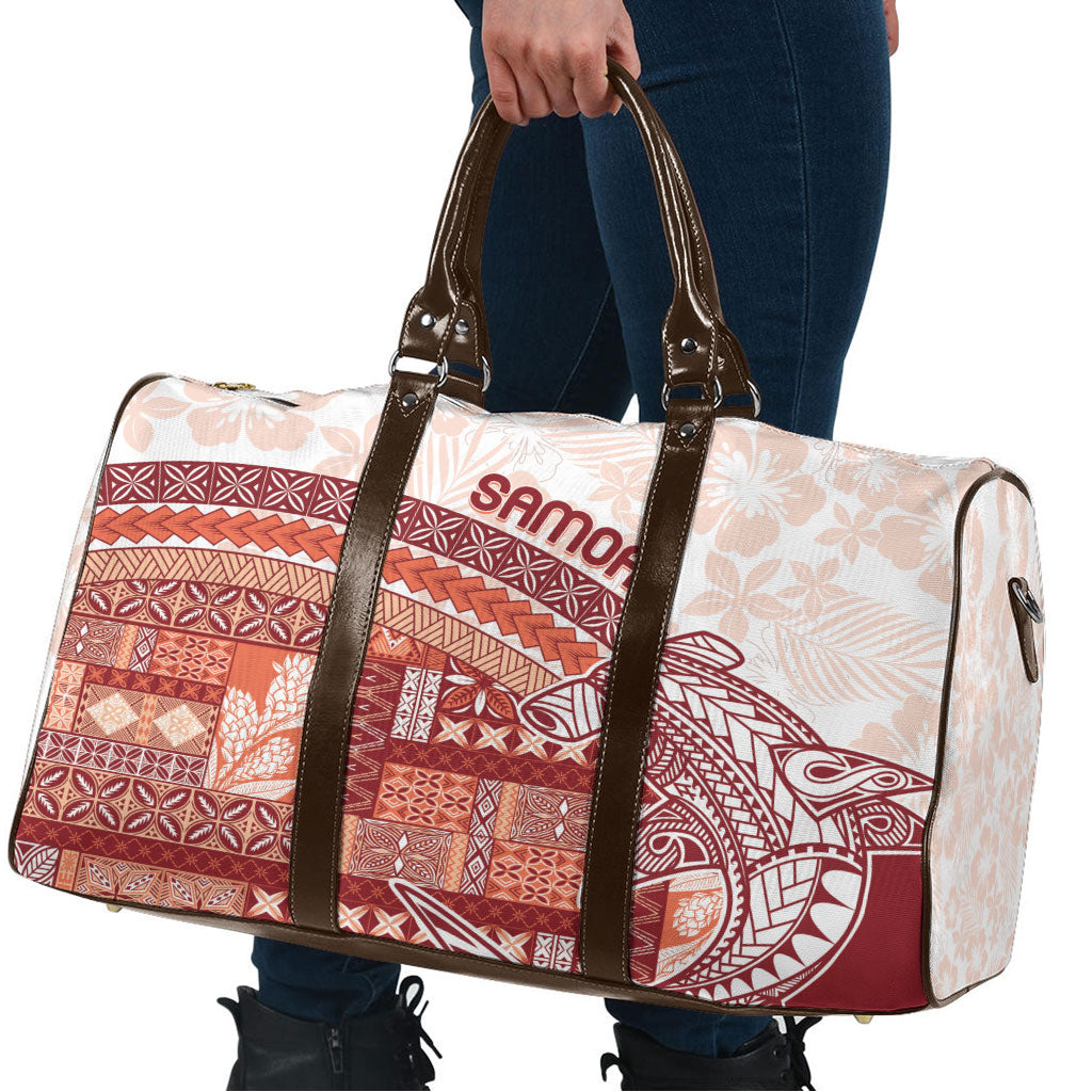 Samoa Mamanu Siapo Crimson Travel Bag Tatau Malie LT7 - Polynesian Pride