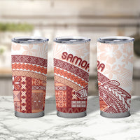 Samoa Mamanu Siapo Crimson Tumbler Cup Tatau Malie LT7 - Polynesian Pride