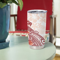Samoa Mamanu Siapo Crimson Tumbler Cup Tatau Malie LT7 - Polynesian Pride