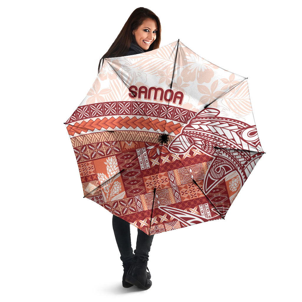 Samoa Mamanu Siapo Crimson Umbrella Tatau Malie LT7 - Polynesian Pride