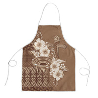 Tonga Ngatu Kupesi Brown Tapa Apron Koe Otua Mo Tonga Ko Hoku Tofia LT7 Mocha - Polynesian Pride