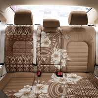 Tonga Ngatu Kupesi Brown Tapa Back Car Seat Cover Koe Otua Mo Tonga Ko Hoku Tofia LT7 - Polynesian Pride