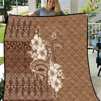 Tonga Ngatu Kupesi Brown Tapa Quilt Koe Otua Mo Tonga Ko Hoku Tofia LT7 Mocha - Polynesian Pride