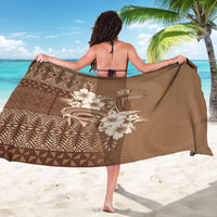 Tonga Ngatu Kupesi Brown Tapa Sarong Koe Otua Mo Tonga Ko Hoku Tofia LT7 - Polynesian Pride