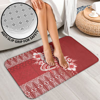 Tonga Ngatu Kupesi Royal Red Bathroom Set Koe Otua Mo Tonga Ko Hoku Tofia