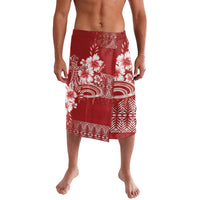 Tonga Ngatu Kupesi Royal Red Lavalava Koe Otua Mo Tonga Ko Hoku Tofia