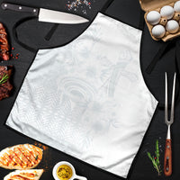 Tonga Ngatu Kupesi White Sunday Fakame Apron Koe Otua Mo Tonga Ko Hoku Tofia LT7 White - Polynesian Pride