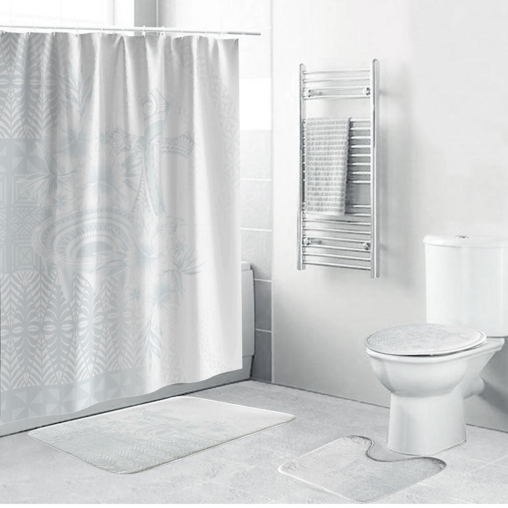Tonga Ngatu Kupesi White Sunday Fakame Bathroom Set Koe Otua Mo Tonga Ko Hoku Tofia