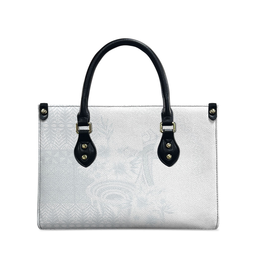 Tonga Ngatu Kupesi White Sunday Fakame Leather Bag Koe Otua Mo Tonga Ko Hoku Tofia LT7 - Polynesian Pride