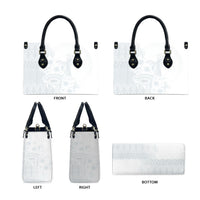 Tonga Ngatu Kupesi White Sunday Fakame Leather Bag Koe Otua Mo Tonga Ko Hoku Tofia LT7 - Polynesian Pride