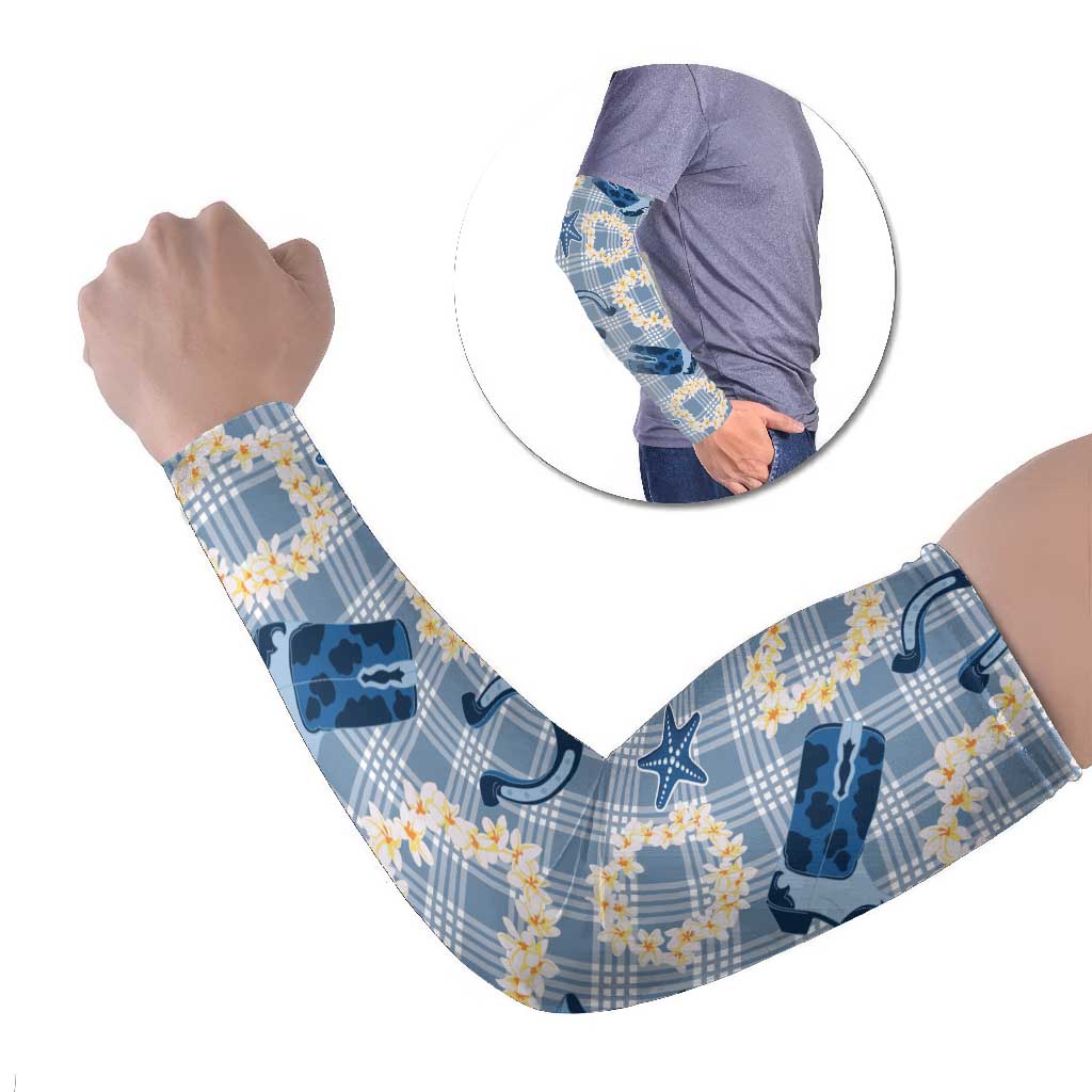 Aloha Hawaii Paniolo Jeans Palaka Arm Sleeves Coastal Rodeo - Polynesian Pride