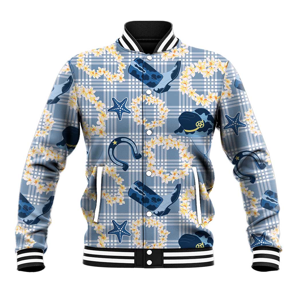 Aloha Hawaii Paniolo Jeans Palaka Baseball Jacket Coastal Rodeo - Polynesian Pride