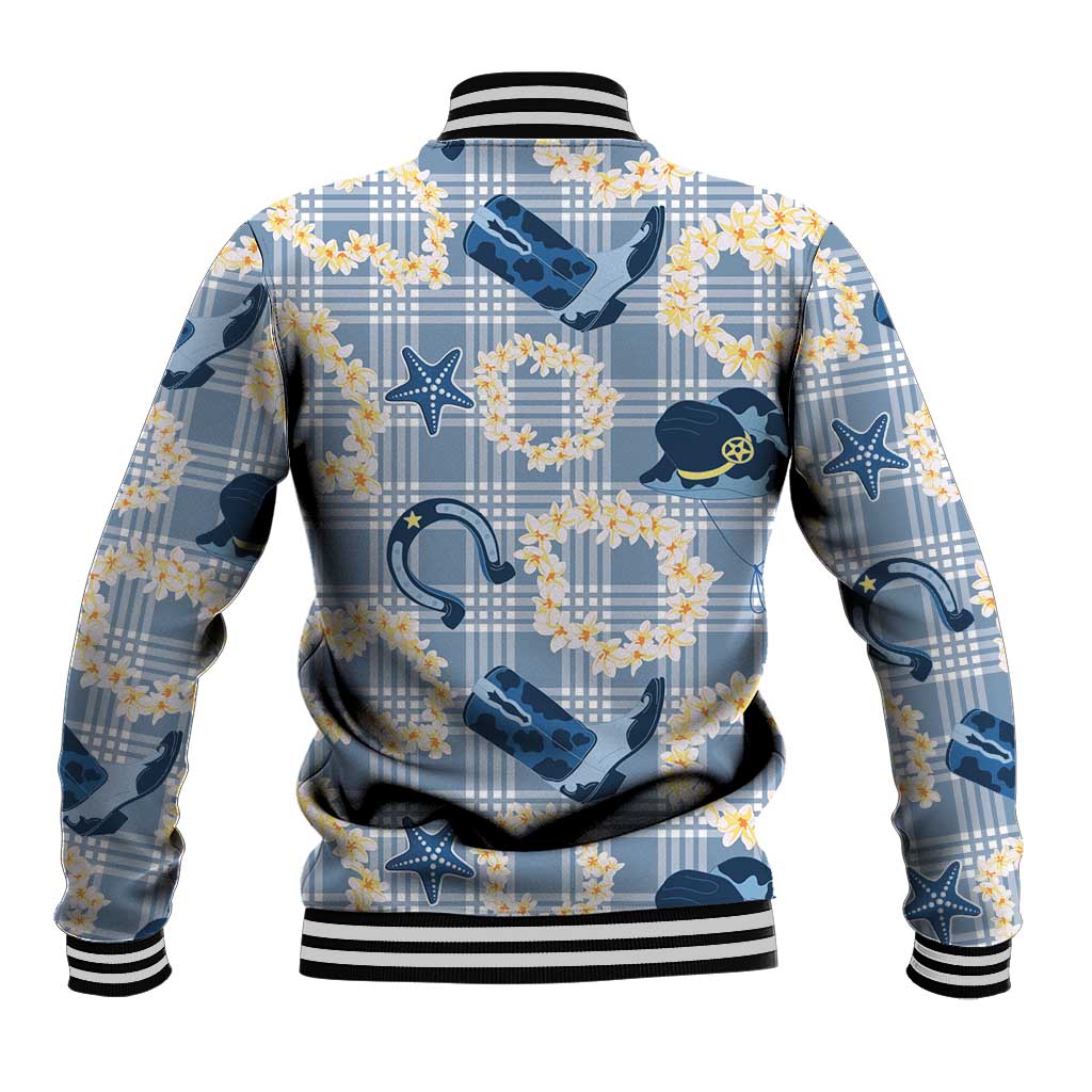 Aloha Hawaii Paniolo Jeans Palaka Baseball Jacket Coastal Rodeo - Polynesian Pride
