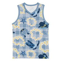 Aloha Hawaii Paniolo Jeans Palaka Basketball Jersey Coastal Rodeo - Polynesian Pride