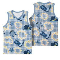 Aloha Hawaii Paniolo Jeans Palaka Basketball Jersey Coastal Rodeo - Polynesian Pride